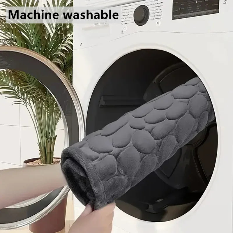 Cobblestone Non-Slip Bath Mat, Bathroom Rug, Quick Dry Shower Floor Mat