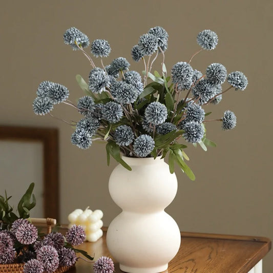 Artificial Autumn Chrysanthemum, Faux Flower Stems, Fall Table and Vase Decor