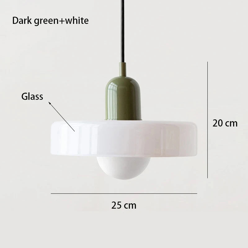 Bauhaus Glass Chandelier, Modern Dining Room Pendant Light, Nordic Ceiling Fixture