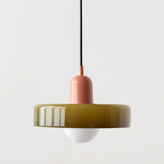 Bauhaus Glass Chandelier, Modern Dining Room Pendant Light, Nordic Ceiling Fixture