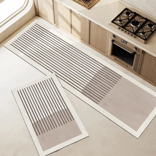Kitchen Floor Mat, Absorbent Kitchen Runner Rug, Non-Slip Washable Anti-Fatigue Mat