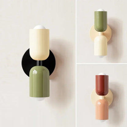 Macaron Wall Sconce, Bedside Wall Light for Bedroom, Modern Nordic Wall Lamp