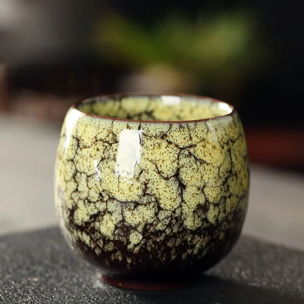 Kiln Glazed Espresso Cup, Japanese Ceramic Tea Cup, Reactive Glaze Ceramic Mug