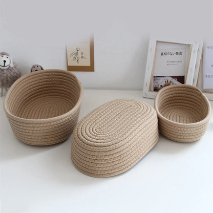 Woven Storage Basket, Fabric Storage Bin, Collapsible Organizer for Shelves and Closets