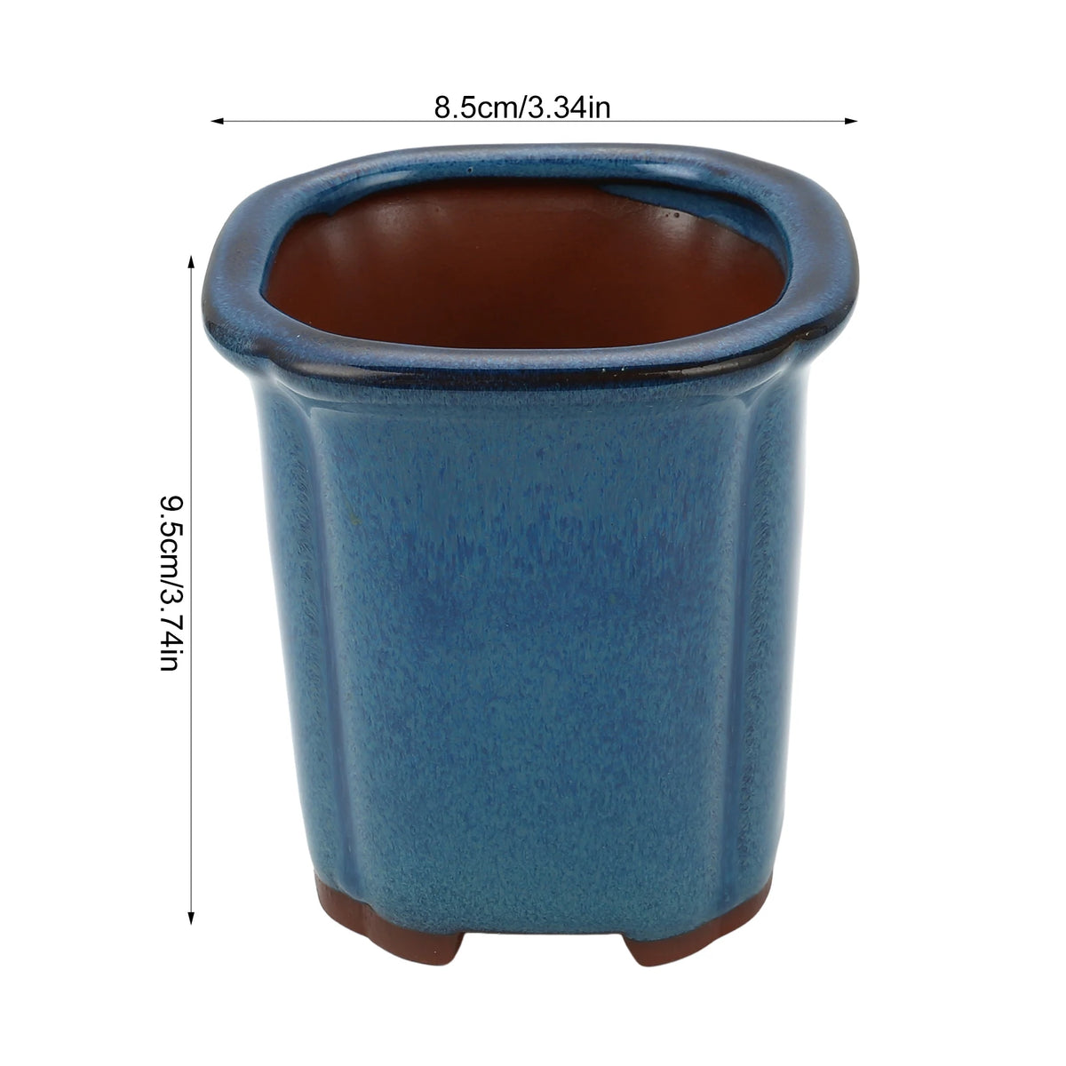 Ceramic Garden Planter Pot, Indoor Plant Pot, Glazed Flower Pot with Drainage Hole
