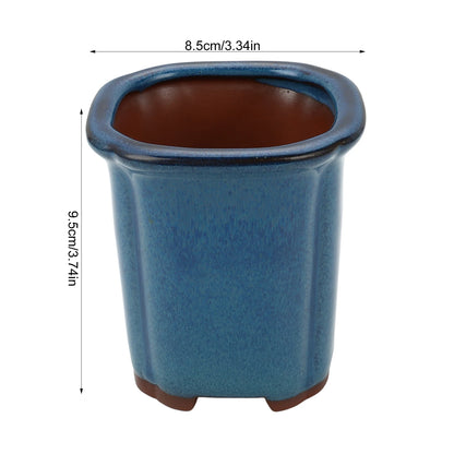 Ceramic Garden Planter Pot, Indoor Plant Pot, Glazed Flower Pot with Drainage Hole