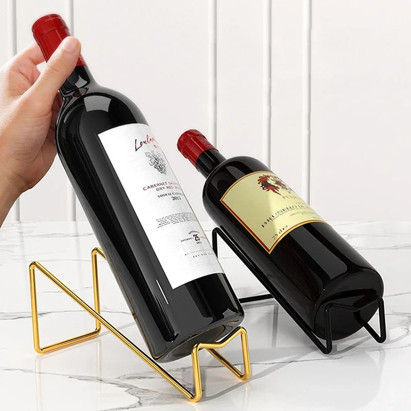 Countertop Wine Bottle Rack, Wine Bottle Holder, Freestanding Storage for Kitchen and Bar