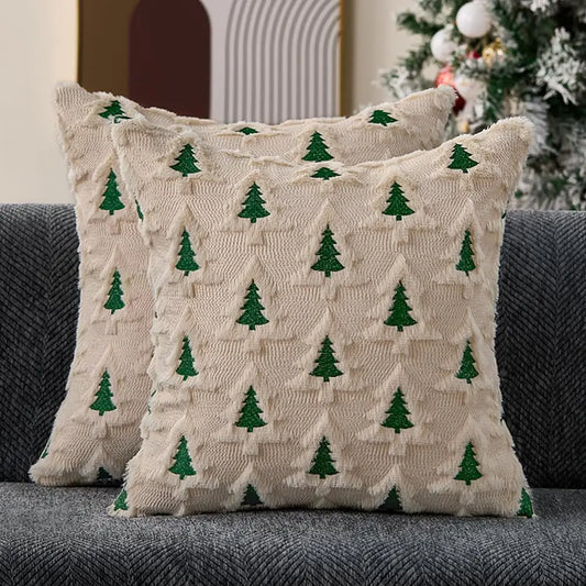 Seasonal Throw Pillow Covers, Faux Fur Cushion Cases, Autumn and Winter Sofa Accent