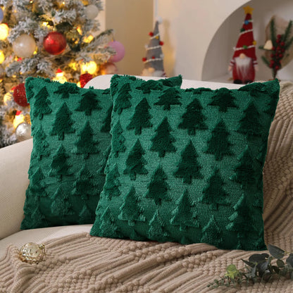 Seasonal Throw Pillow Covers, Faux Fur Cushion Cases, Autumn and Winter Sofa Accent