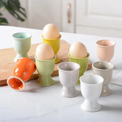 Ceramic Egg Cup Holders, Soft Boiled Egg Stands, Ceramic Breakfast Tableware