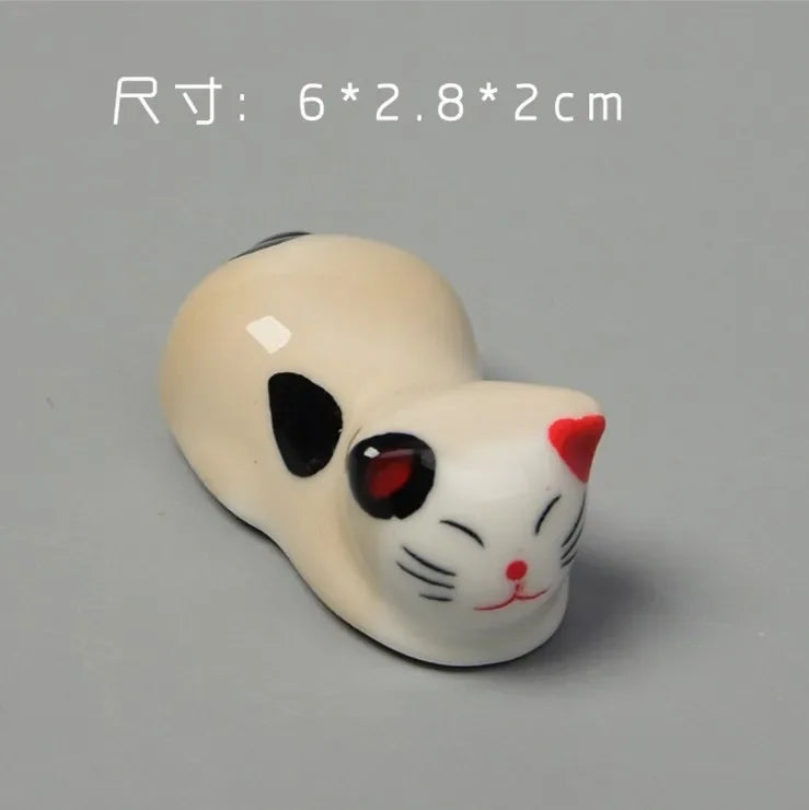 Ceramic Chopstick Holder, Chopstick Rest Set, Handmade Tableware Accent