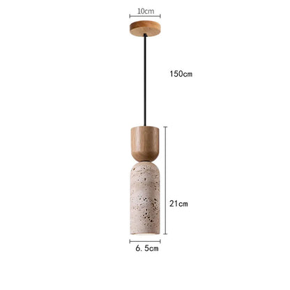 French Wabi-Sabi Ceiling Pendant, Plaster Hanging Lamp, Soft Light for the Bedroom