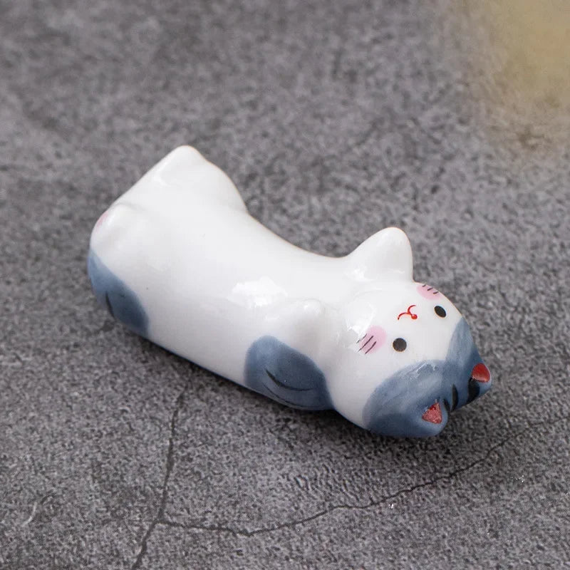 Ceramic Chopstick Holder, Chopstick Rest Set, Handmade Tableware Accent