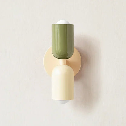 Macaron Wall Sconce, Bedside Wall Light for Bedroom, Modern Nordic Wall Lamp