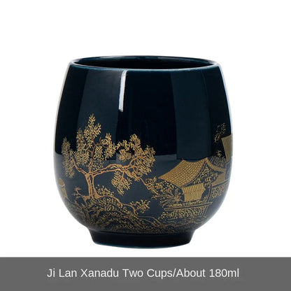 Ceramic Tea Cup, Japanese Master Mug Tea Bowl, 180ml Handmade Glazed Cup