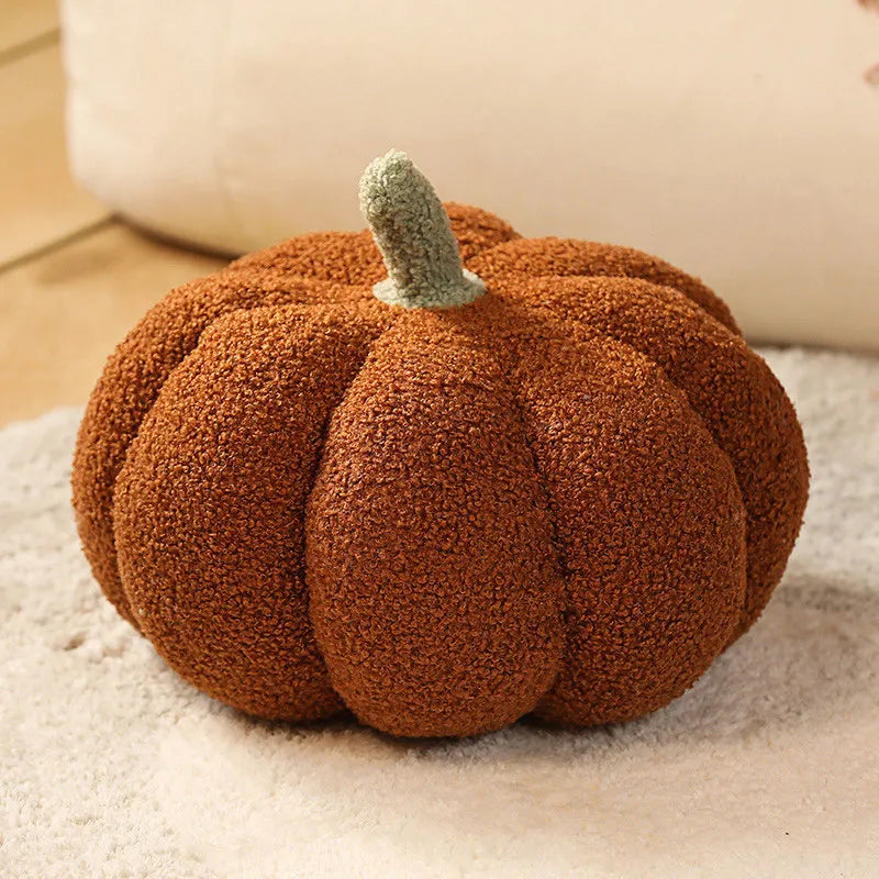 Pumpkin Throw Pillow, Fall Cushion Cover, Autumn Accent for Sofa and Entry Bench