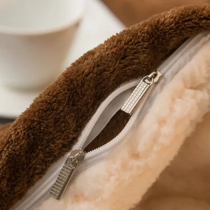 Wool Throw Blanket, Woven Bed Throw, Warm Natural Layer for Sofa and Bedroom