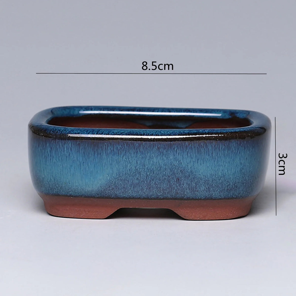Ceramic Garden Planter Pot, Indoor Plant Pot, Glazed Flower Pot with Drainage Hole