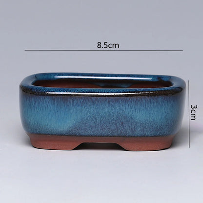 Ceramic Garden Planter Pot, Indoor Plant Pot, Glazed Flower Pot with Drainage Hole
