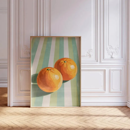 Orange Fruit Wall Art Print, Kitchen Poster, Citrus Botanical Decor for the Dining Room