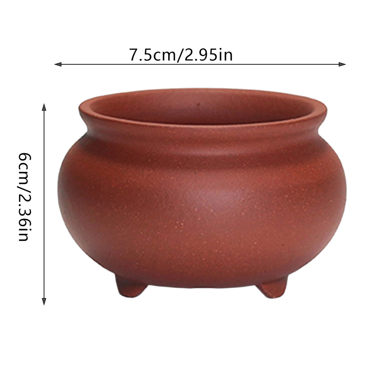 Ceramic Garden Planter Pot, Indoor Plant Pot, Glazed Flower Pot with Drainage Hole