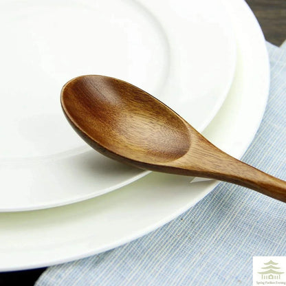 Wooden Spoon Set, Cooking Utensil Set of 5, Kitchen Tools Safe for Nonstick Pans
