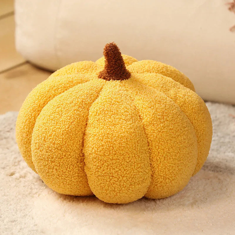 Pumpkin Throw Pillow, Fall Cushion Cover, Autumn Accent for Sofa and Entry Bench