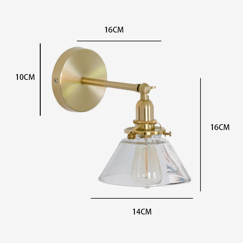 Bathroom Mirror Wall Lamp, Vanity Light Fixture, Retro Nordic Sconce for Above the Mirror