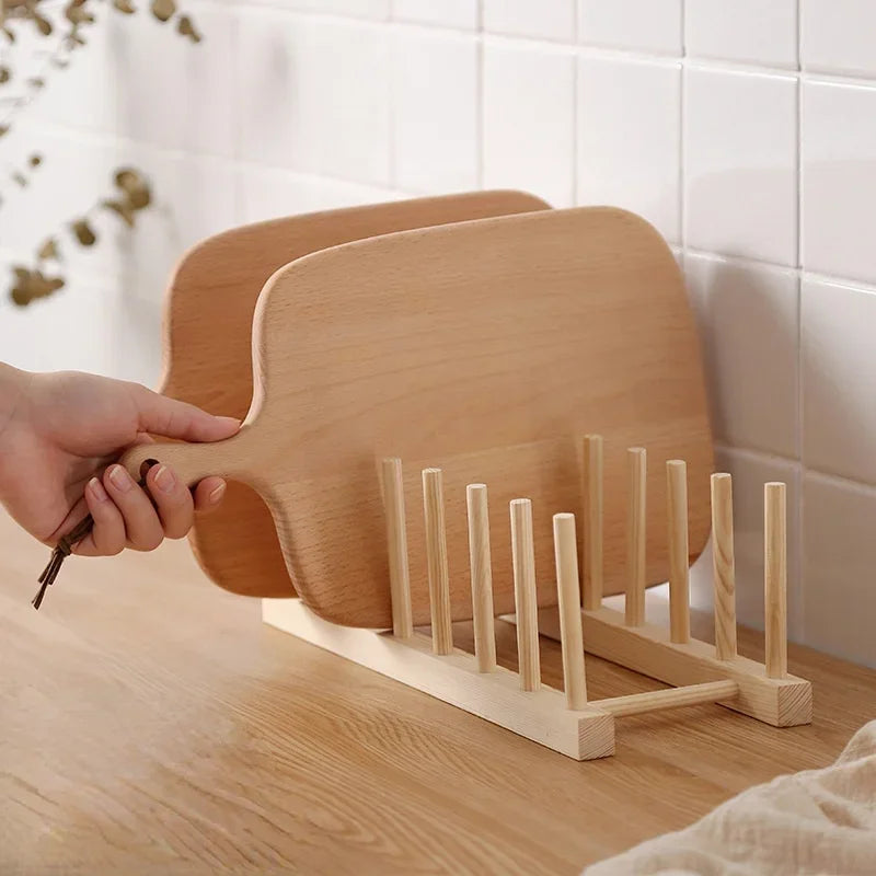 Bamboo Dish Drain Rack, Dish Drying Rack, Countertop Organizer for the Kitchen Sink