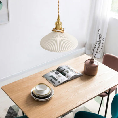 Ceramic Dome Chandelier, Single Pendant Light, Minimalist Fixture for Kitchen Islands