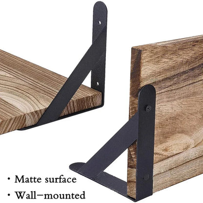 Wooden Floating Wall Shelf, Wall Mounted Shelf, Display Ledge for Living Room and Hall
