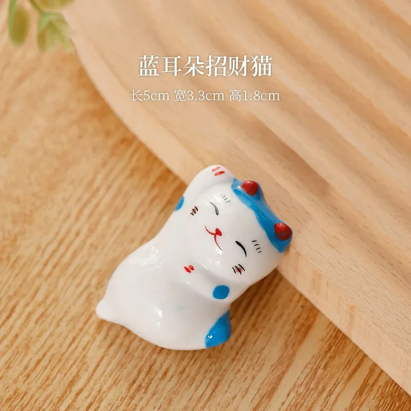 Ceramic Chopstick Holder, Chopstick Rest Set, Handmade Tableware Accent