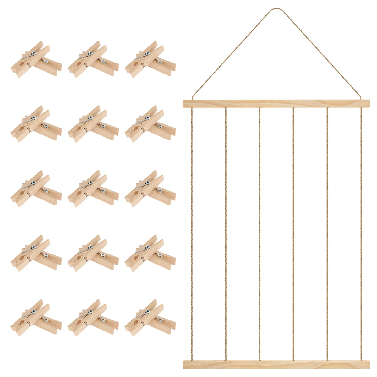Hanging Photo Display Holder, Picture Display Rack, Wall Decor for Photos and Prints