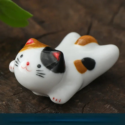 Ceramic Chopstick Holder, Chopstick Rest Set, Handmade Tableware Accent