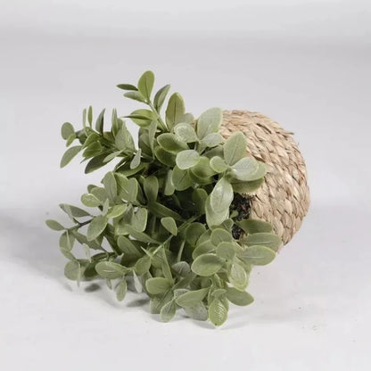 Artificial Eucalyptus Potted Plant, Fake Plant in Pot, Faux Greenery for Desk and Shelf