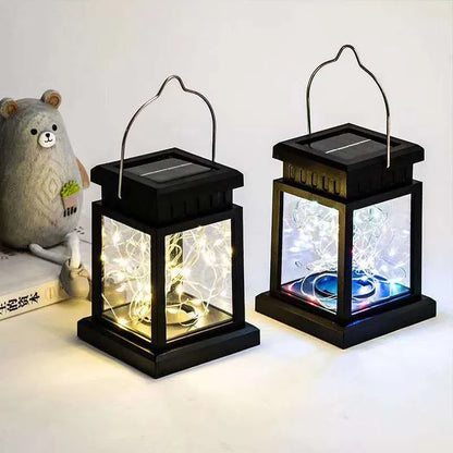 Solar LED Lantern, Outdoor Hanging Light, Rechargeable Lantern for Patio and Garden