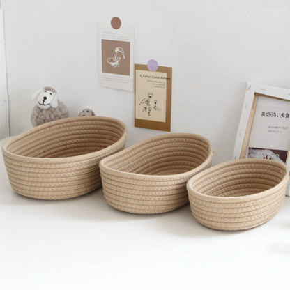 Woven Storage Basket, Fabric Storage Bin, Collapsible Organizer for Shelves and Closets