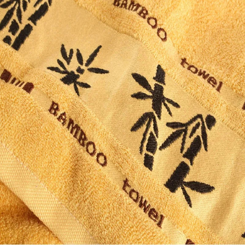 Bamboo Fiber Towel Set, Quick Dry Bath Towels, Soft Absorbent Bathroom Set