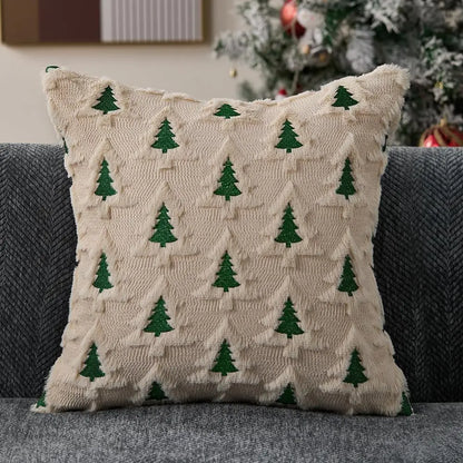 Seasonal Throw Pillow Covers, Faux Fur Cushion Cases, Autumn and Winter Sofa Accent