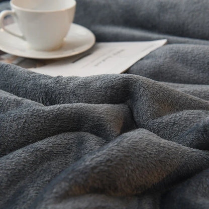 Wool Throw Blanket, Woven Bed Throw, Warm Natural Layer for Sofa and Bedroom