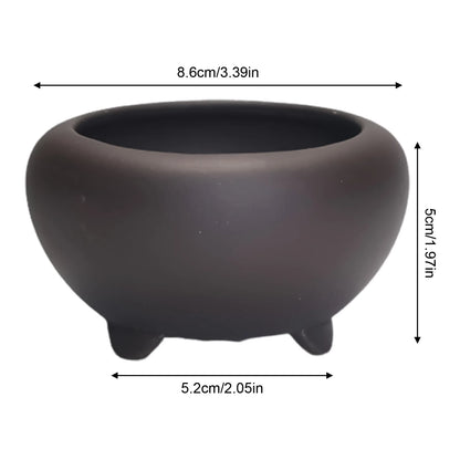 Ceramic Garden Planter Pot, Indoor Plant Pot, Glazed Flower Pot with Drainage Hole