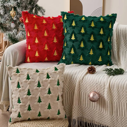 Seasonal Throw Pillow Covers, Faux Fur Cushion Cases, Autumn and Winter Sofa Accent