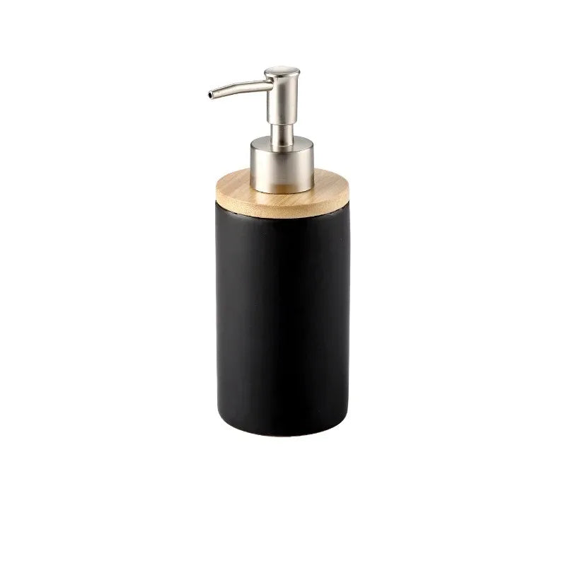 Ceramic Bathroom Accessories Set, Vanity Countertop Set, Soap Dispenser and Tumbler