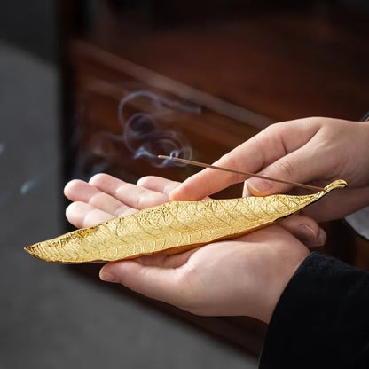 Boat Incense Holder, Stick Incense Burner, Ash Catcher Tray for Desk and Shelf