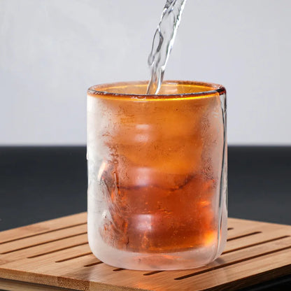 Double Wall Glass Cup, Insulated Coffee Mug, Borosilicate Glassware for Tea and Latte