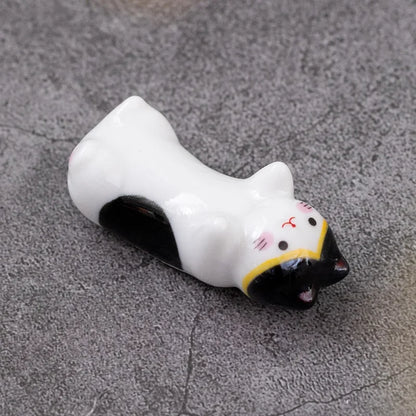 Ceramic Chopstick Holder, Chopstick Rest Set, Handmade Tableware Accent