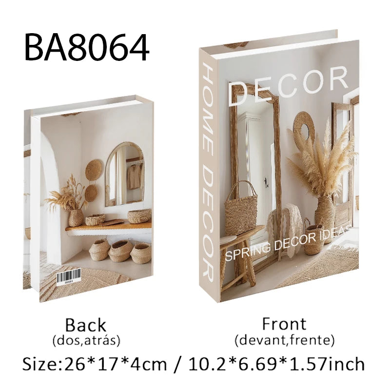 Decorative Book Storage Box, Faux Book Box, Hidden Shelf Storage for the Living Room