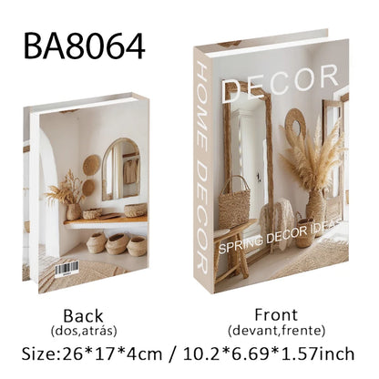 Decorative Book Storage Box, Faux Book Box, Hidden Shelf Storage for the Living Room
