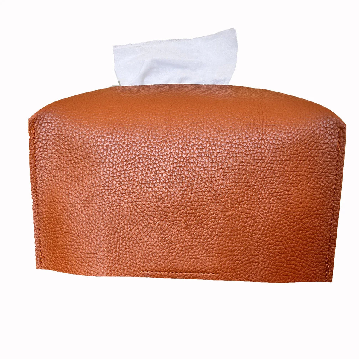 Tissue Box Cover, Leather Tissue Holder, PU Facial Tissue Case for the Living Room