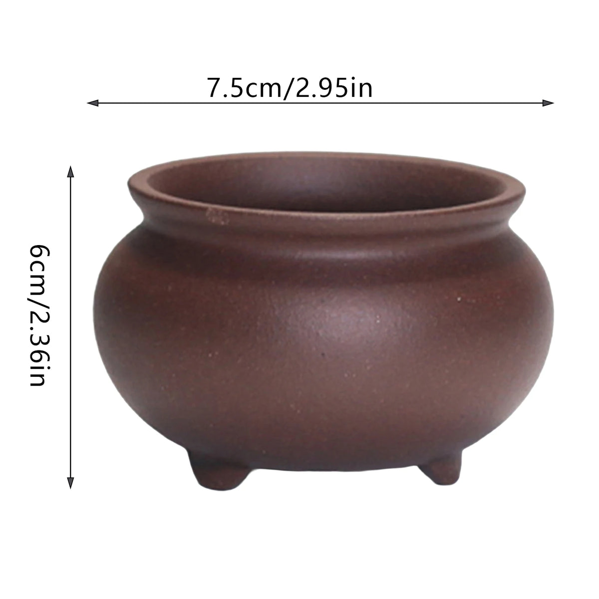 Ceramic Garden Planter Pot, Indoor Plant Pot, Glazed Flower Pot with Drainage Hole